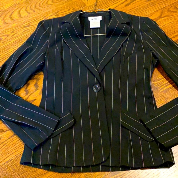 A. Byer Jackets & Blazers - Pinstripe Suit Jacket